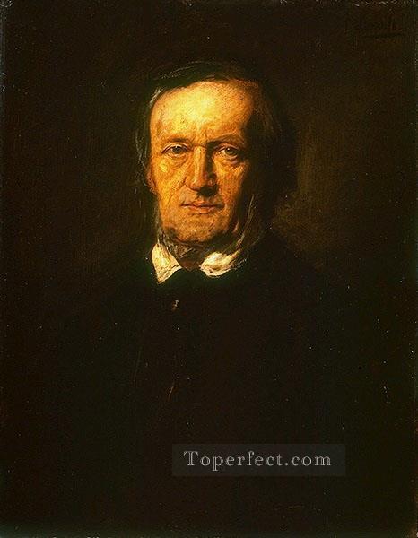 Retrato de Richard Wagner Franz von Lenbach Pintura al óleo